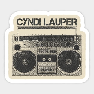 Cyndi Lauper / Hip Hop Tape Sticker